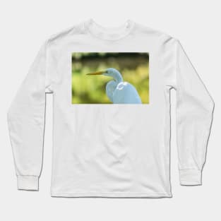 Portrait of an Egret Long Sleeve T-Shirt